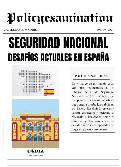 Desafíos actuales para la Seguridad Nacional en España