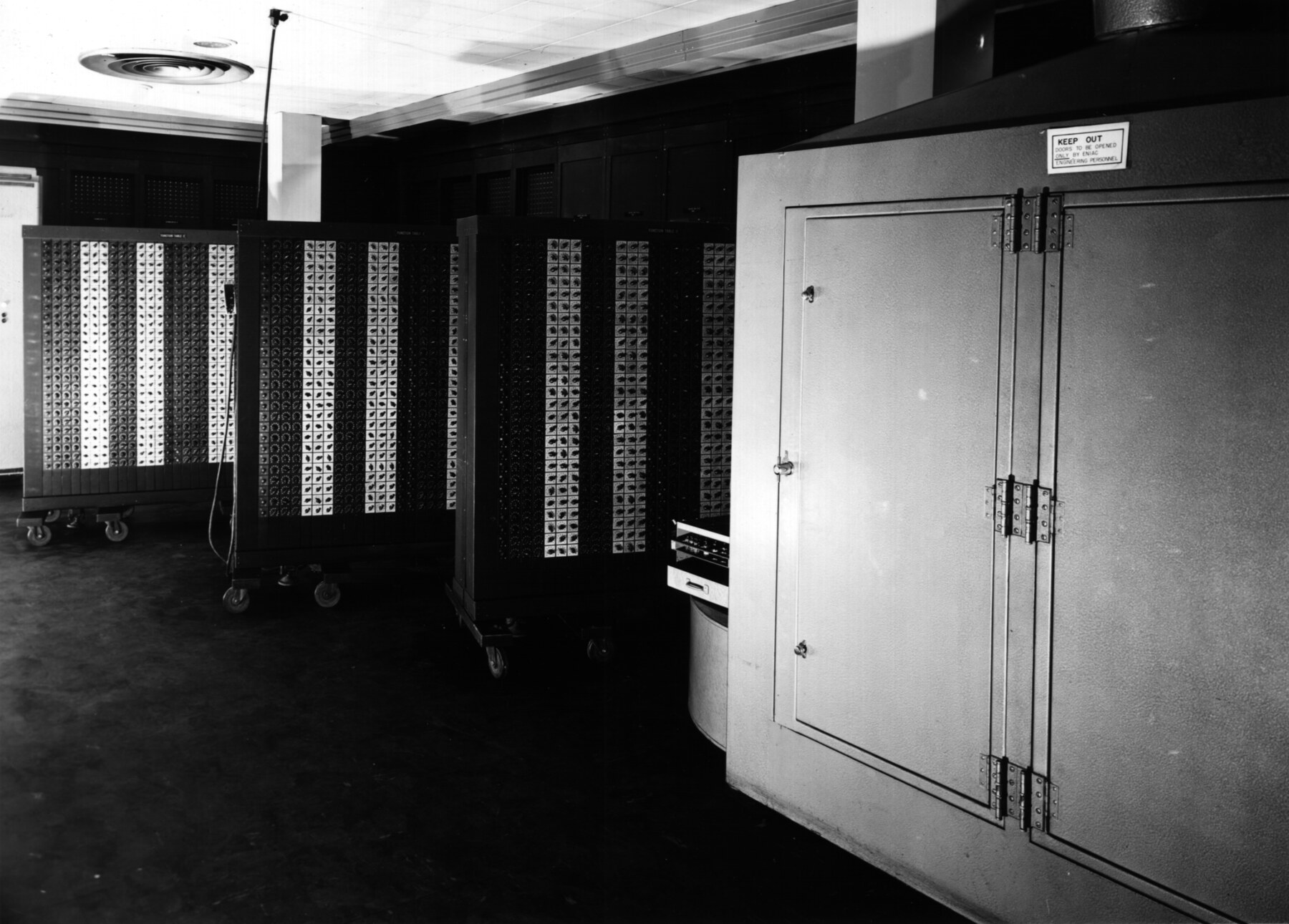 El computador ENIAC instalado en el Ballistic Research Laboratory