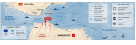 Mapa estratégico de Ceuta y del Estrecho de Gibraltar con rutas marítimas y presión migratoria
